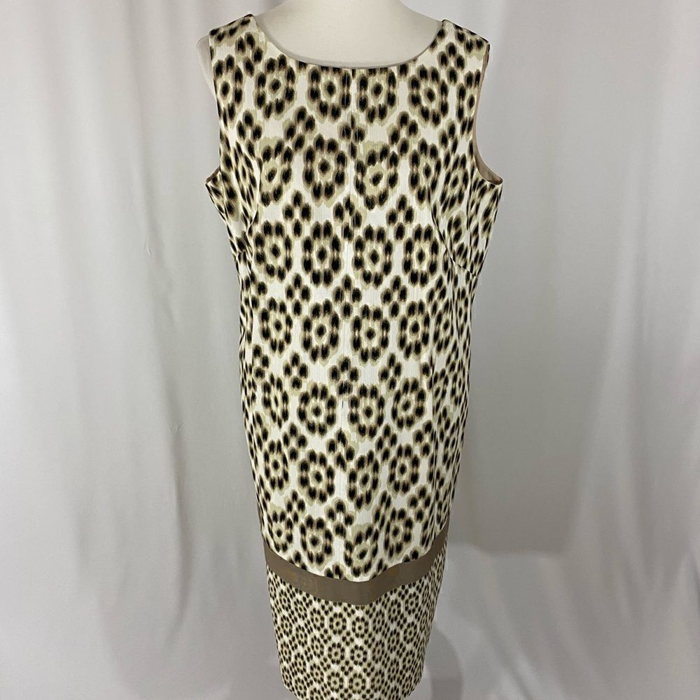 NWOT Anne Klein Sleeveless Animal Print Dress